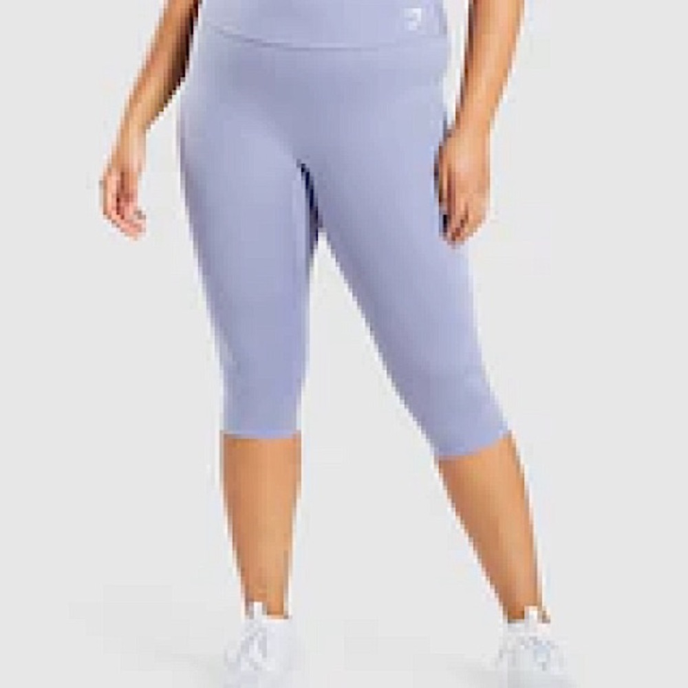 BRAND NEW Gymshark Training Cropped Leggings - Light Blue